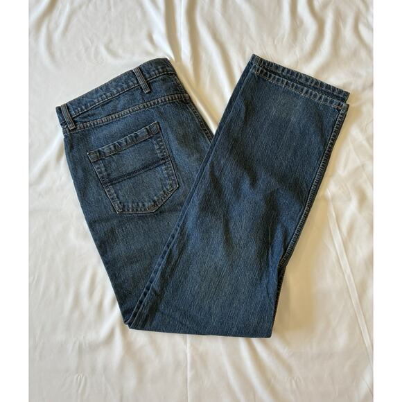 M&S Collection Men’s Blue Jeans Regular Fit With Stretch Size 40 NWOT - Picture 8 of 8